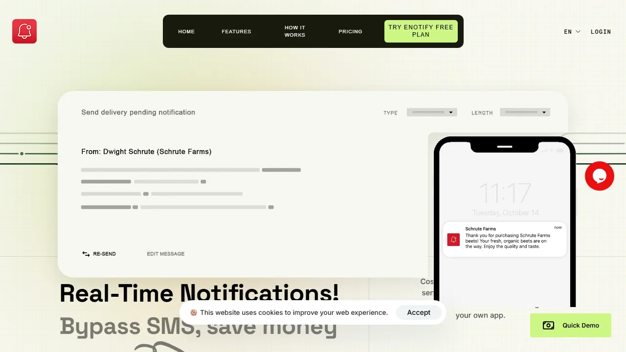 eNotify Preview
