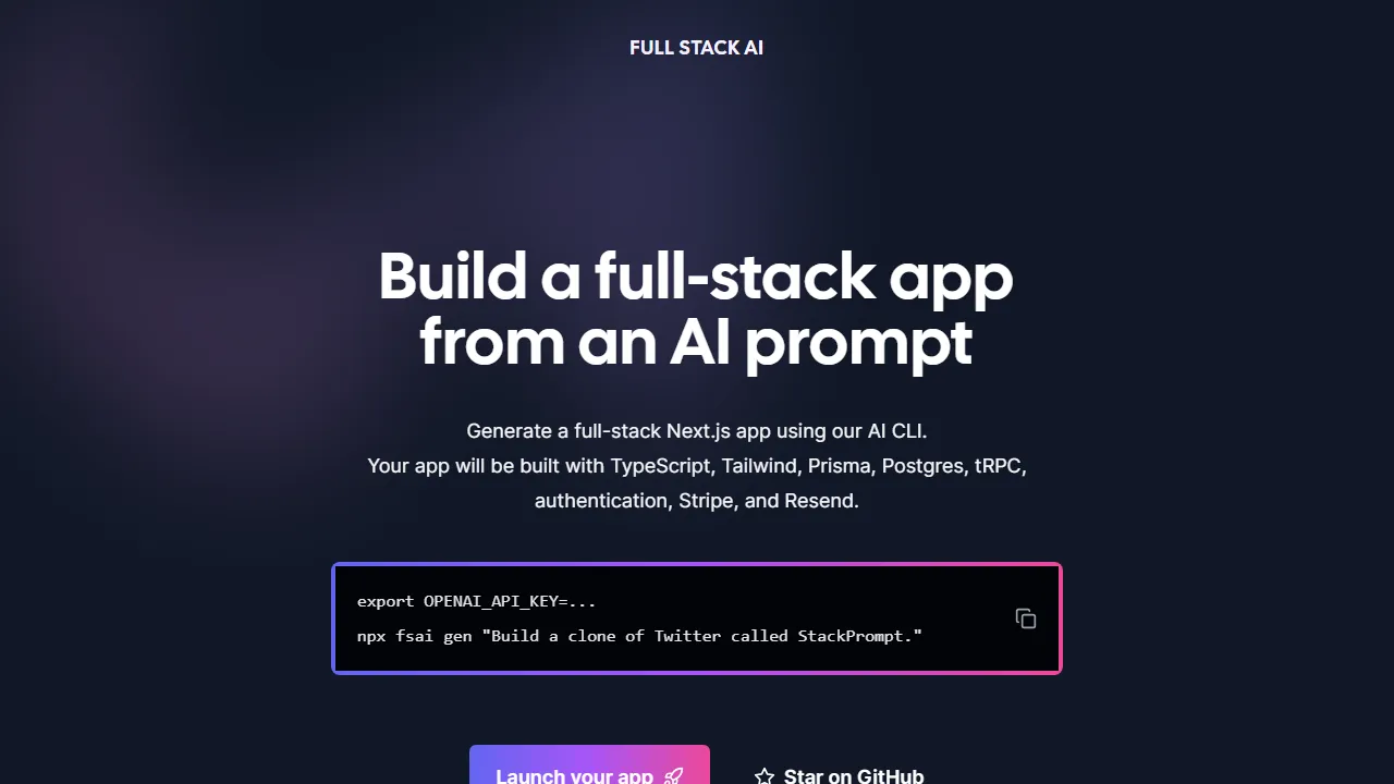 Full Stack AI Preview