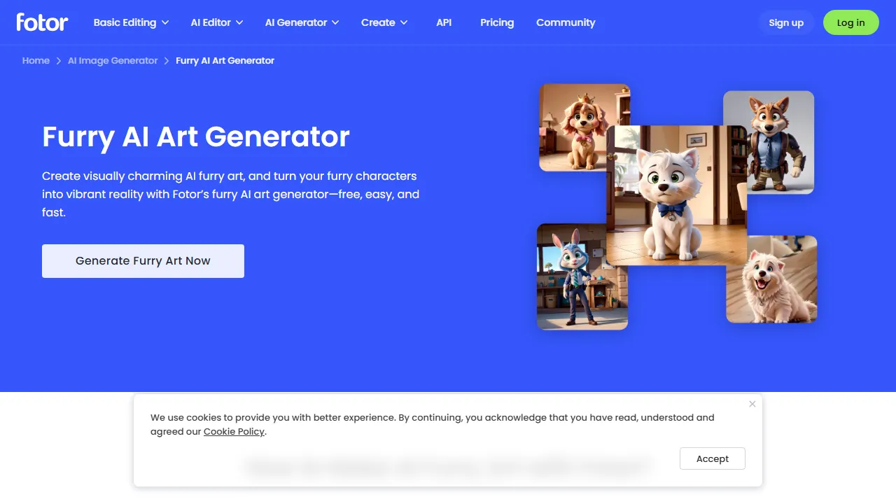 Furry AI Art Generator - Fotor Preview